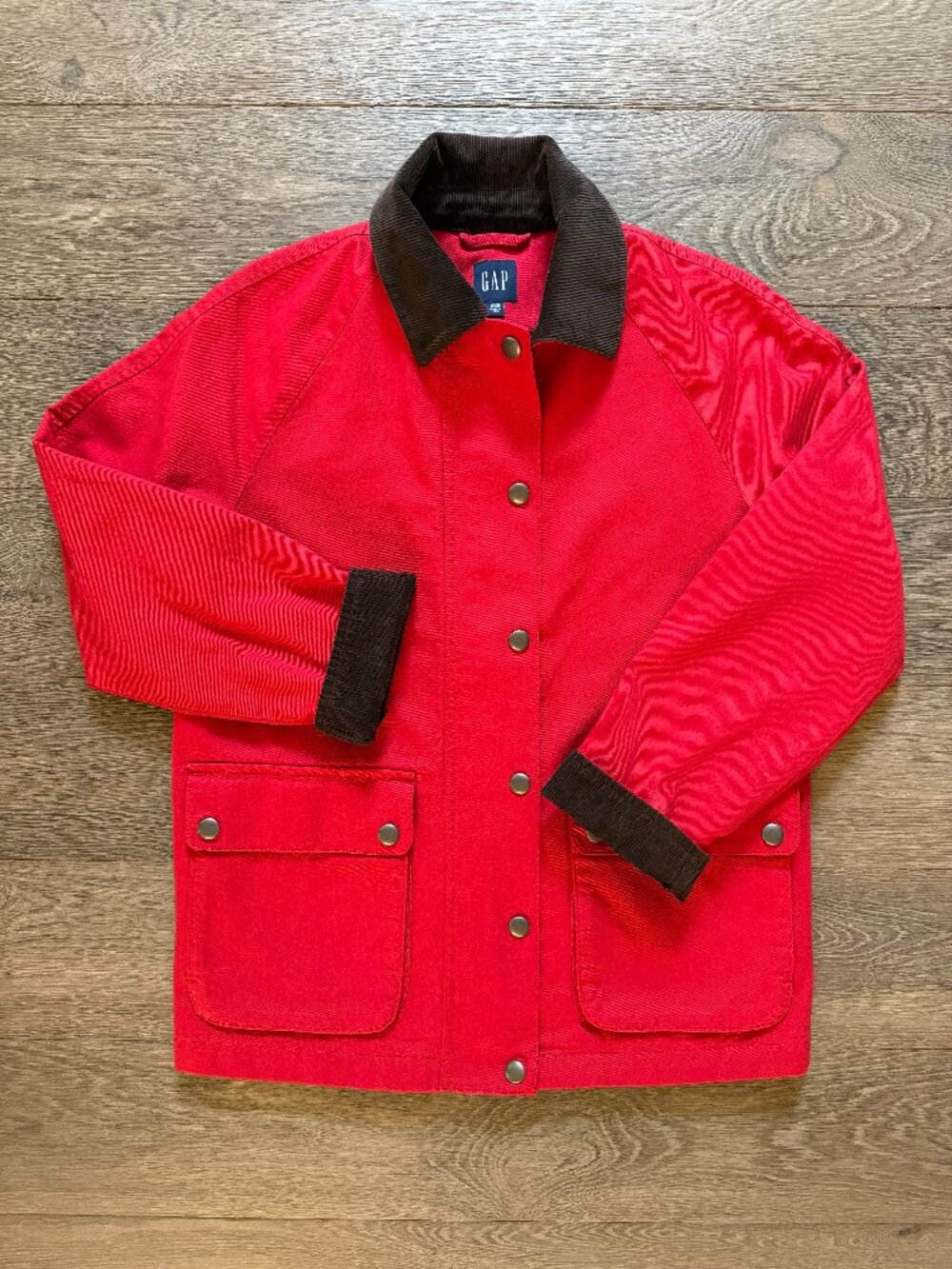 GAP Oversized Chore Coat in Modern Red NWOT XXS (Fits XXS-S) Fishermancore